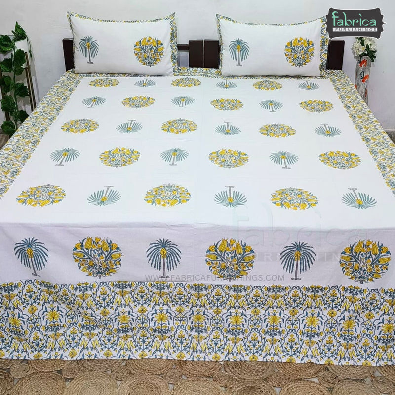 Bahar Bliss Mul Cotton 4 pcs Bedding Set