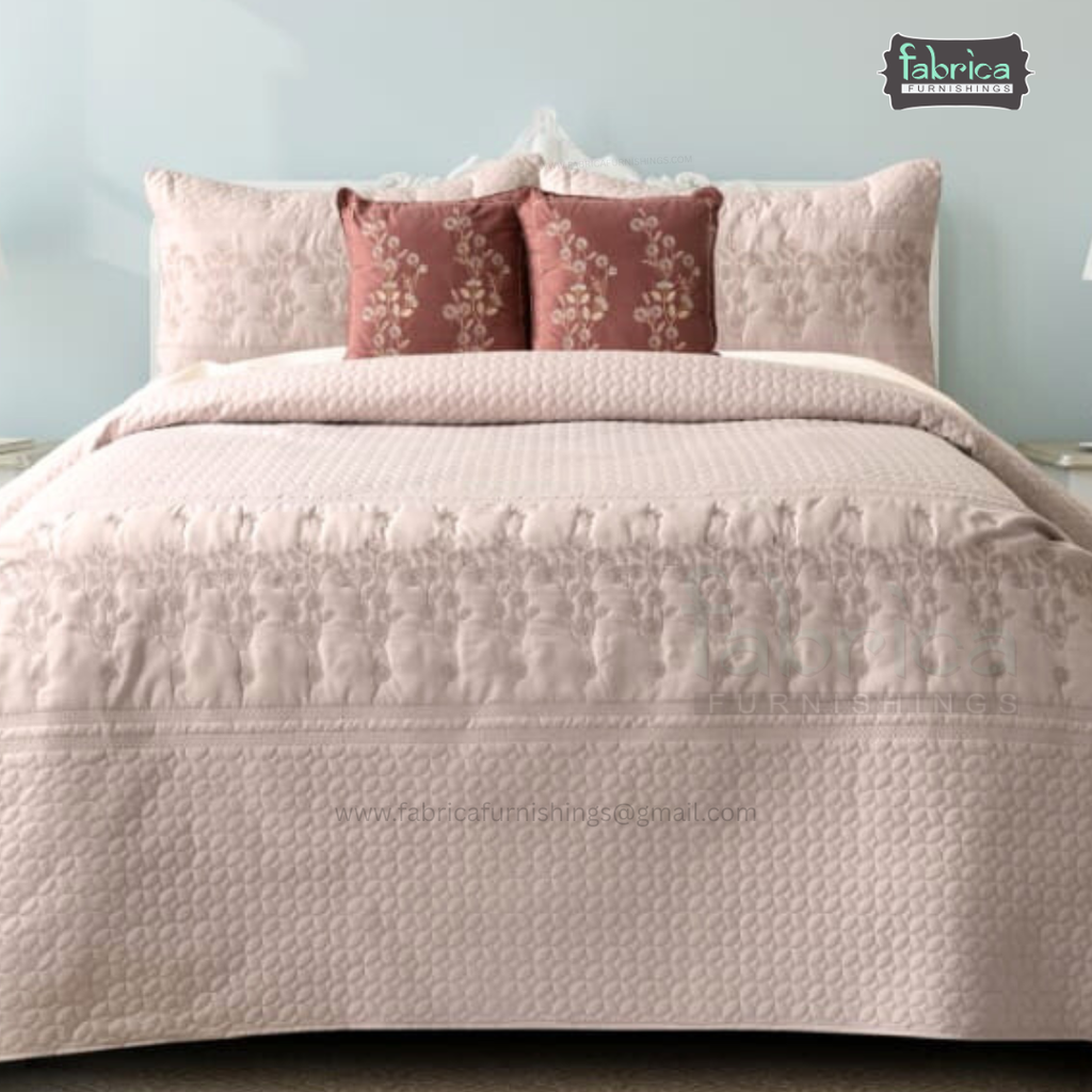 Harvest Embroidered King Size Bedcover set