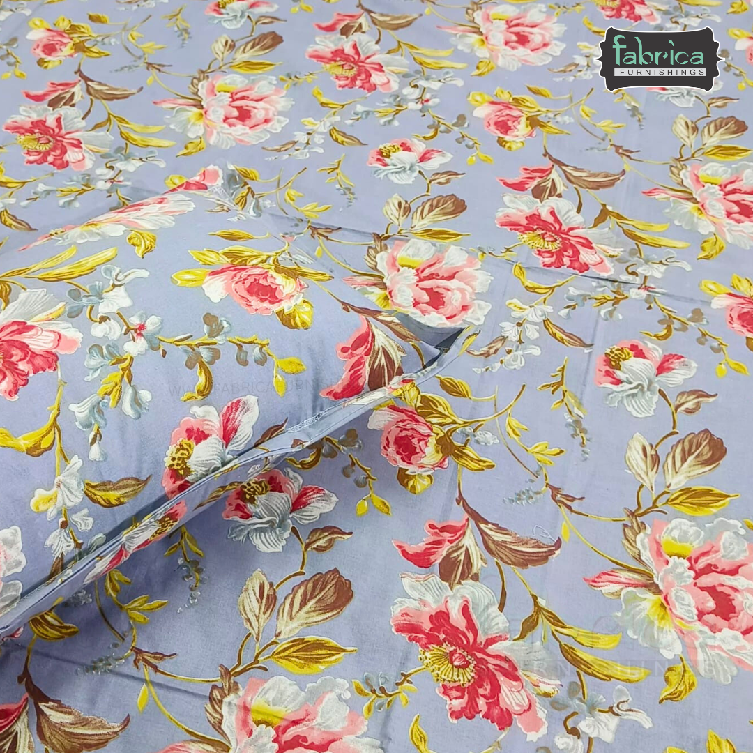 Sadabahar Anokhi Printed Pure Cotton  King Size Bedsheet Set