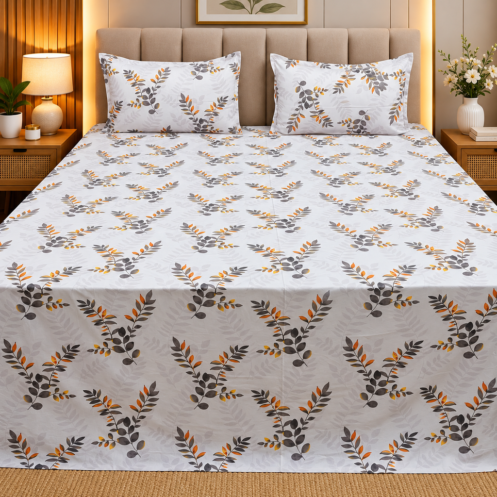 Glory Pure Cotton Premium King Size Bedsheet