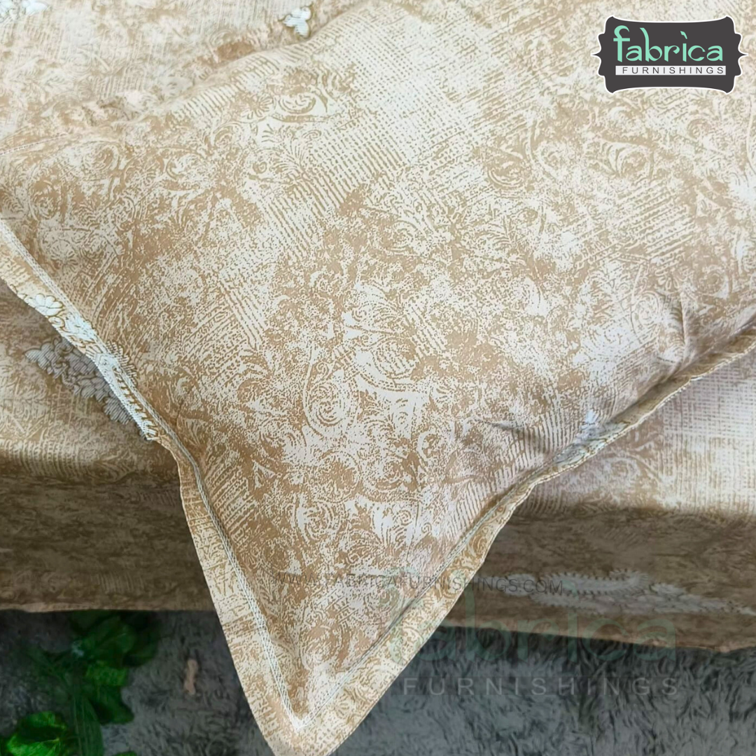 Texture Super King Size Pure Cotton Printed Bedsheet Set