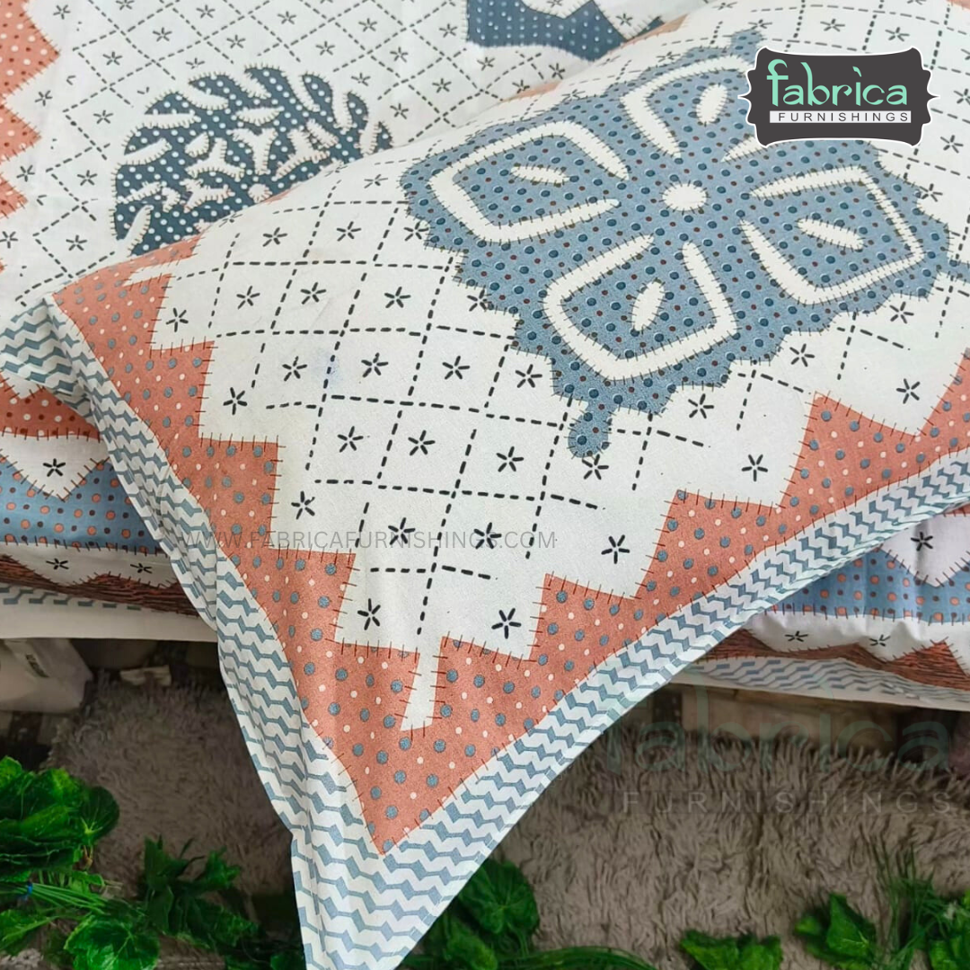 Rangbirangi  Printed Single Bed Pure Cotton Bedsheet Set