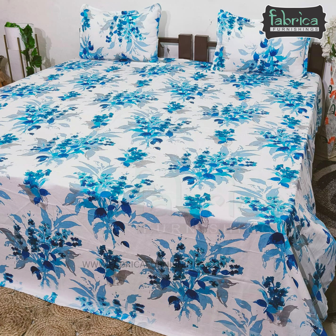 Premium Export Cotton King Size Printed Bedsheet
