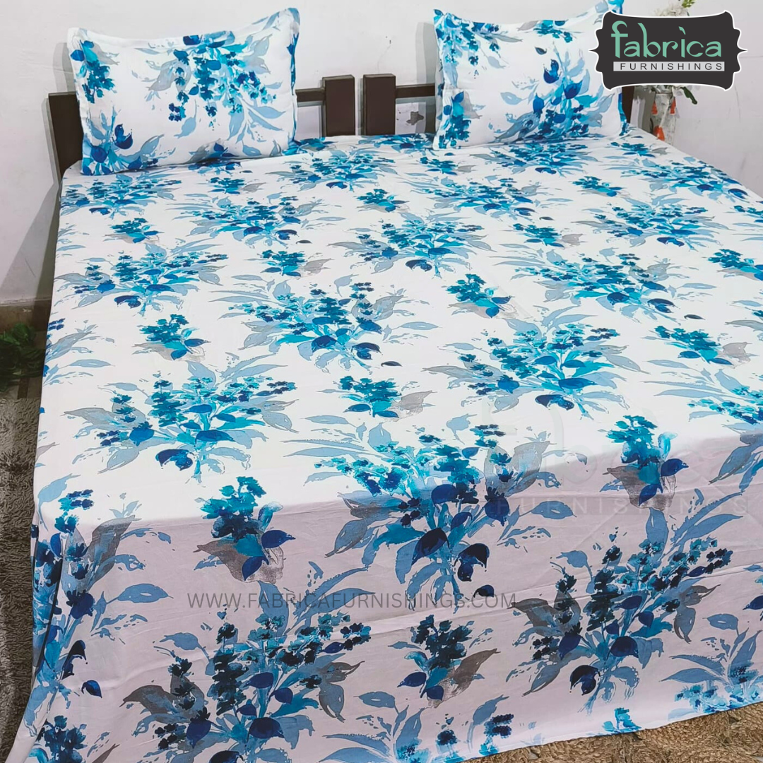 Premium Export Cotton King Size Printed Bedsheet