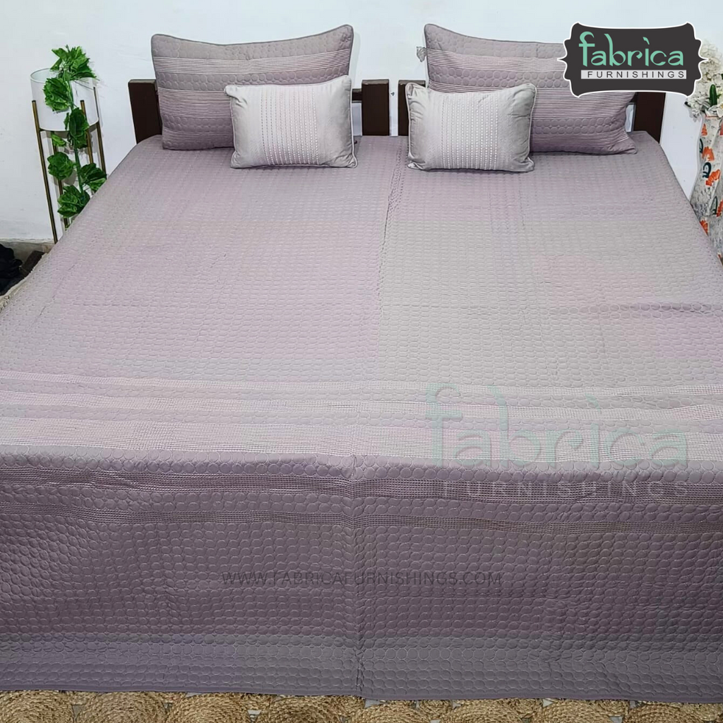 Harvest Embroidered King Size Bedcover set