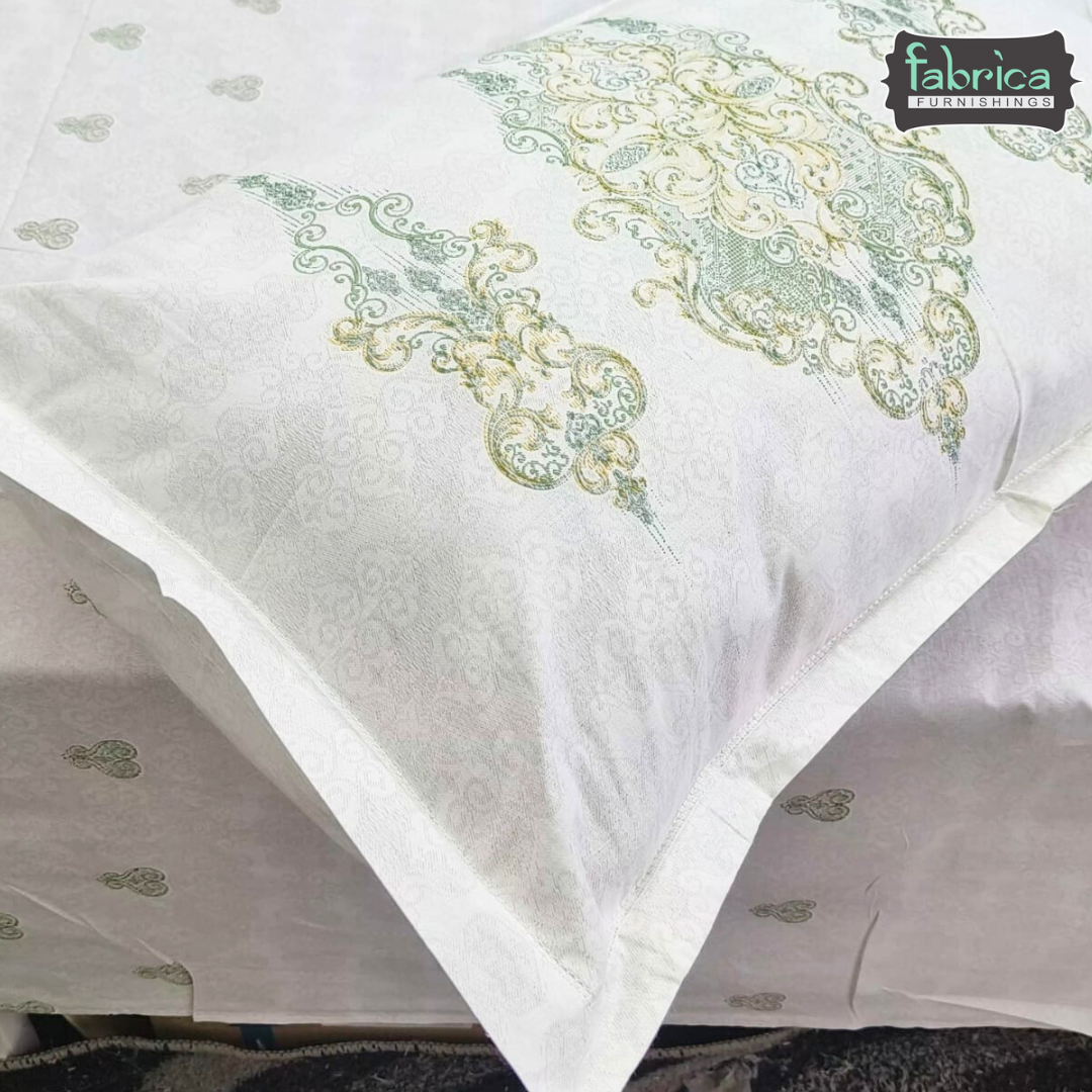 Sengol Super King Size Pure Cotton Printed Bedsheet Set