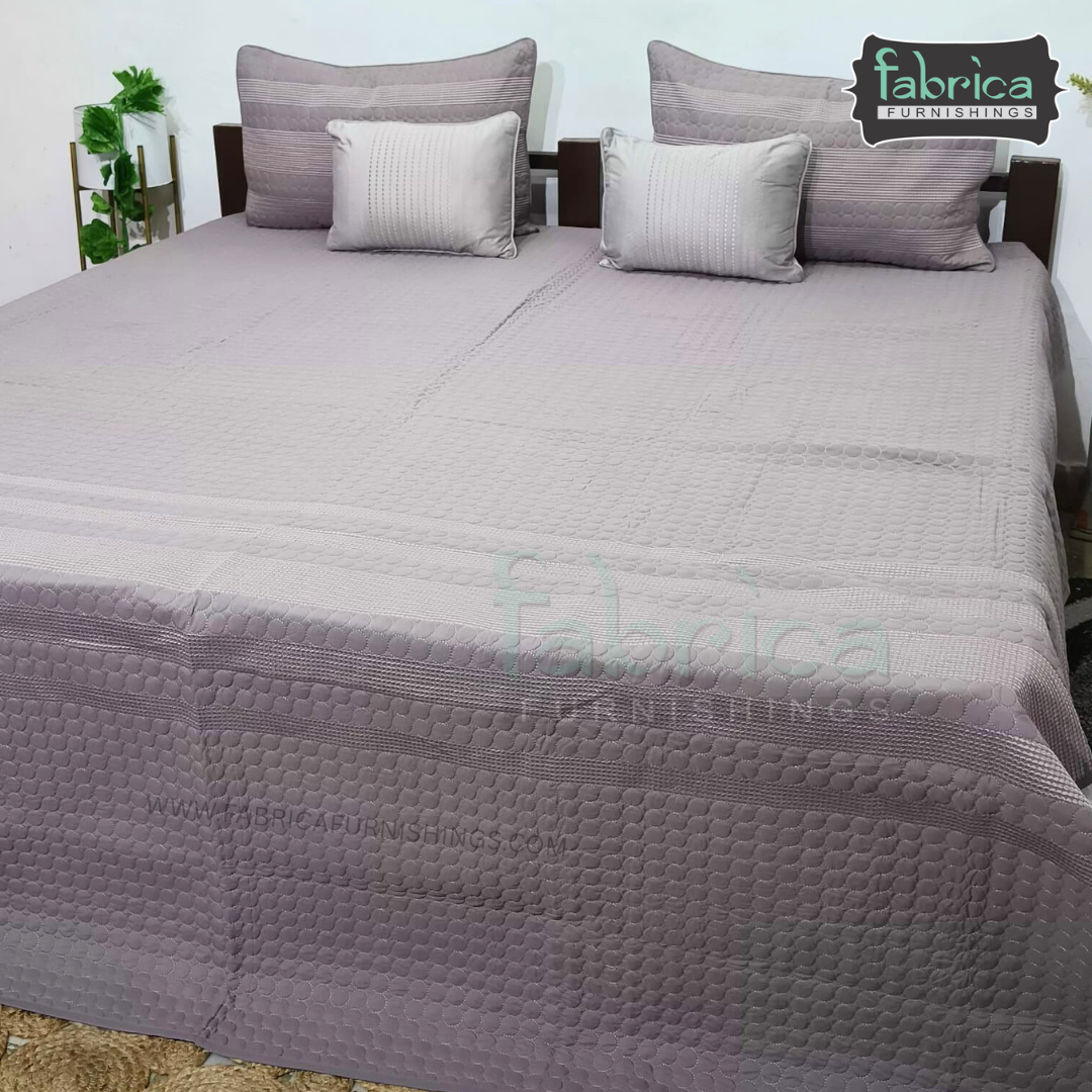 Harvest Embroidered King Size Bedcover set