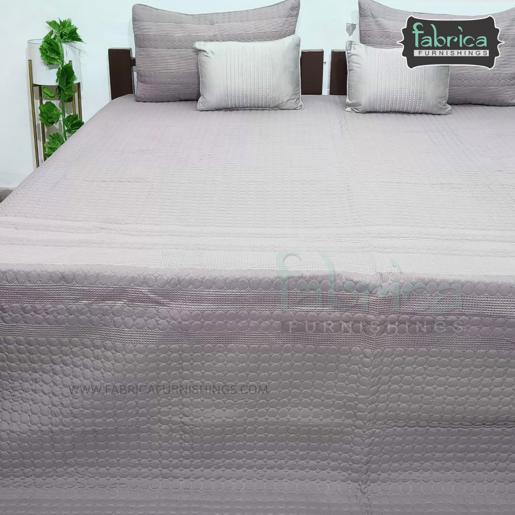 Harvest Embroidered King Size Bedcover set