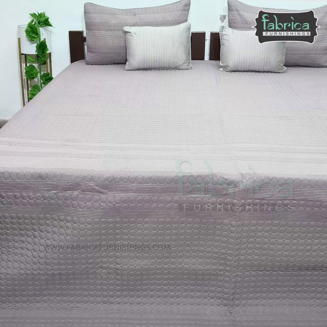 Harvest Embroidered King Size Bedcover set