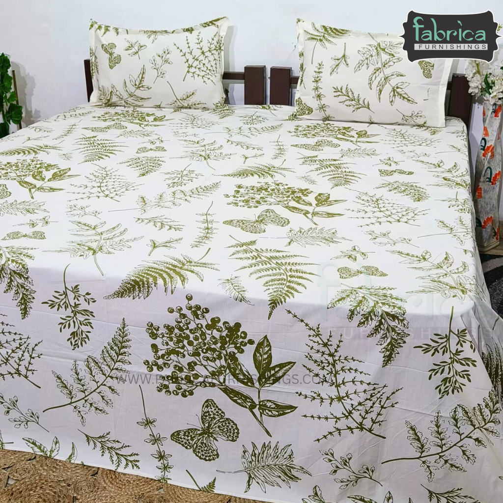 Premium Export Cotton King Size Printed Bedsheet
