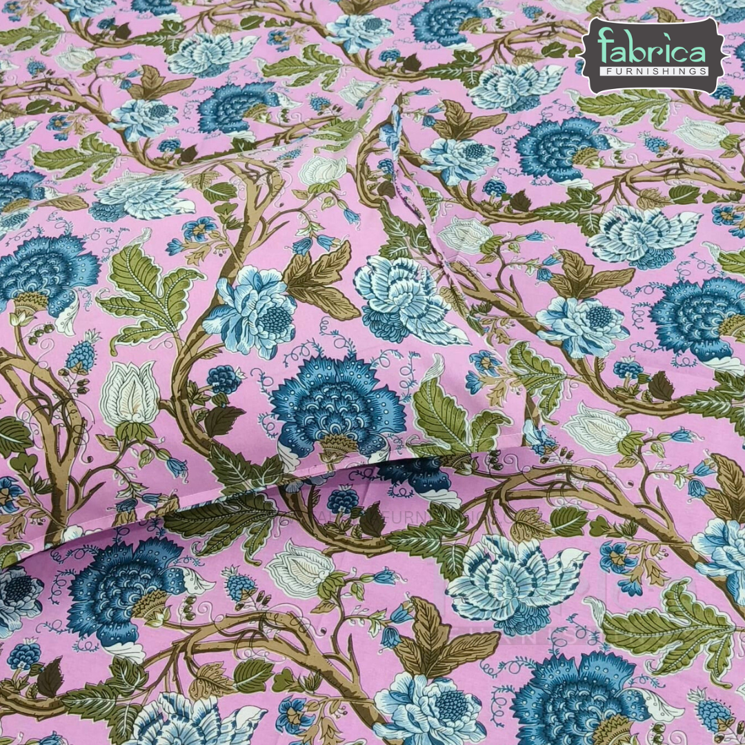 Sadabahar Anokhi Printed Pure Cotton  King Size Bedsheet Set