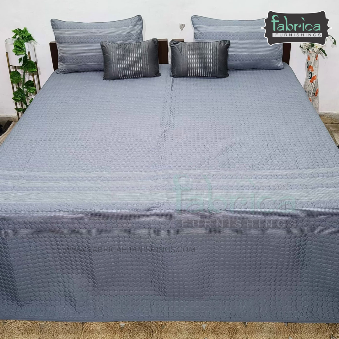 Harvest Embroidered King Size Bedcover set