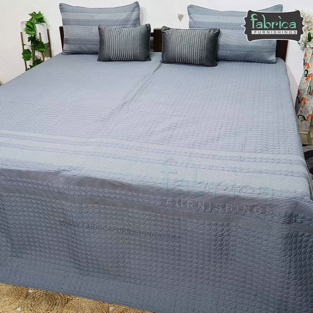 Harvest Embroidered King Size Bedcover set