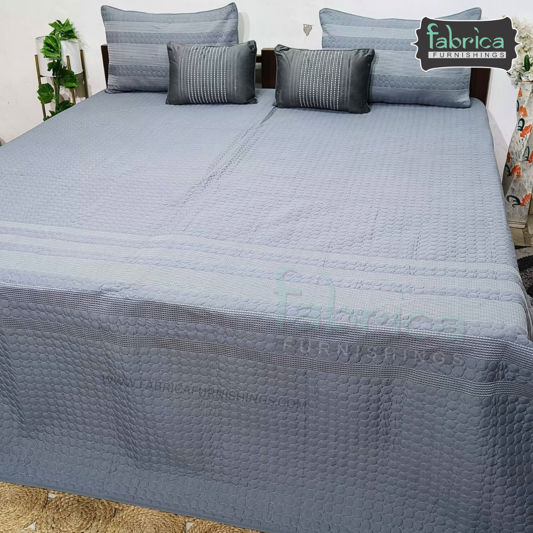 Harvest Embroidered King Size Bedcover set