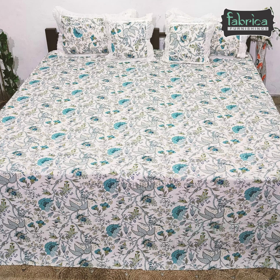 Anokhi Timeless King Size 5 Piece Bedding Set