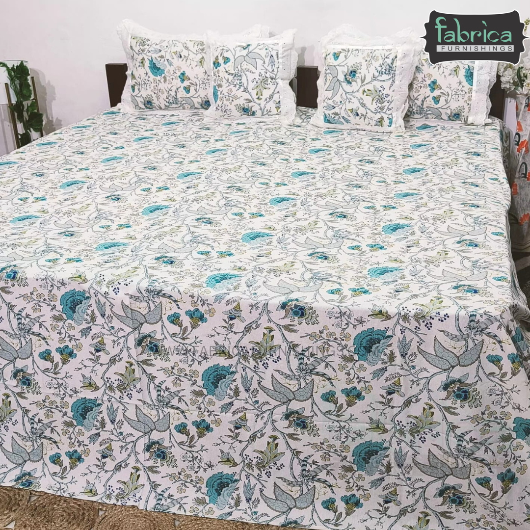 Anokhi Timeless King Size 5 Piece Bedding Set