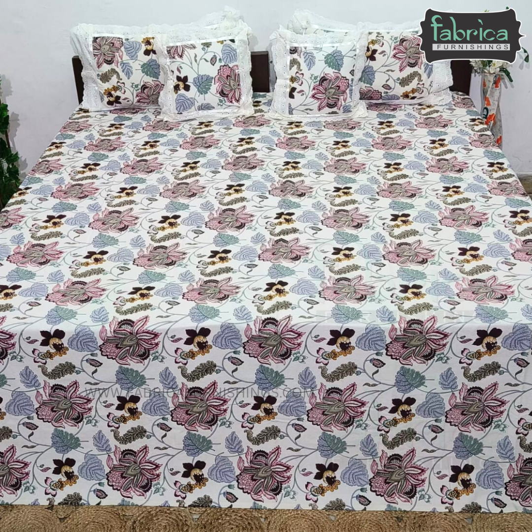 Anokhi Timeless King Size 5 Piece Bedding Set