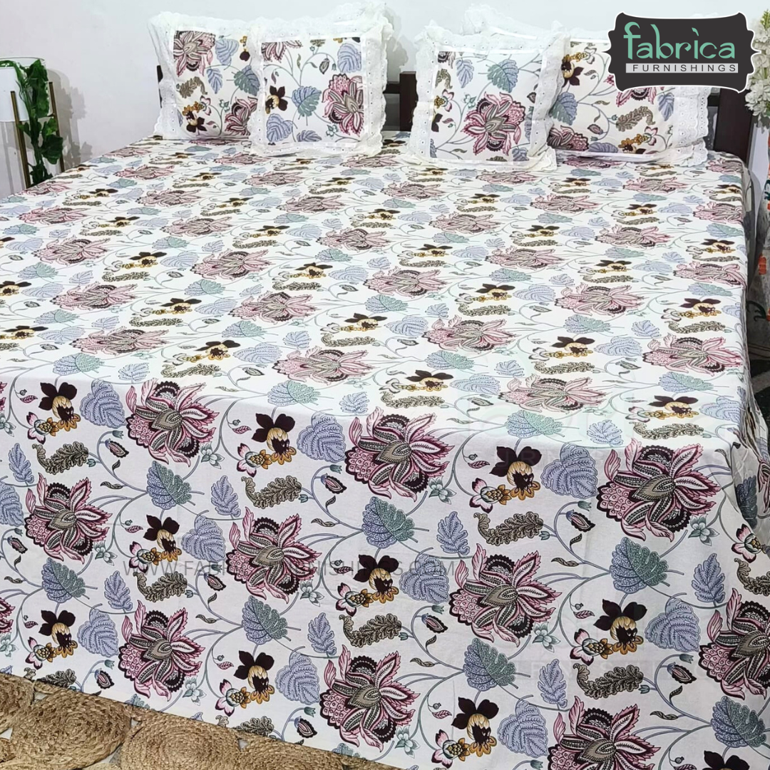 Anokhi Timeless King Size 5 Piece Bedding Set