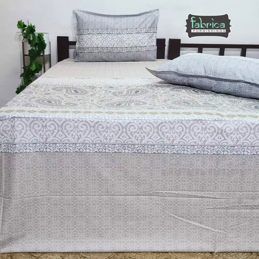 Sengol Super King Size Pure Cotton Printed Bedsheet Set