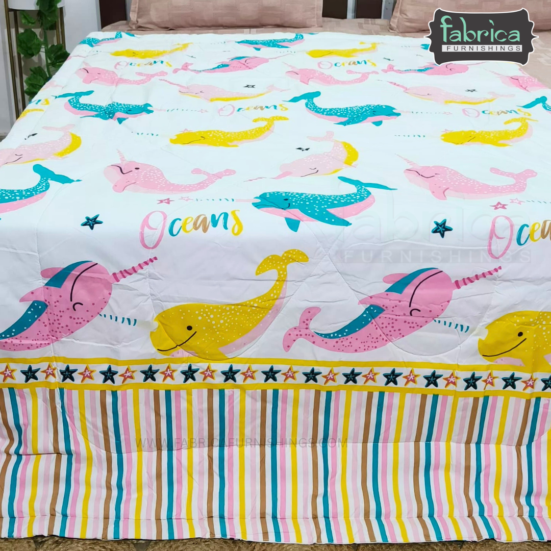 Cartoon Print Single bed Comforter(Quilt)