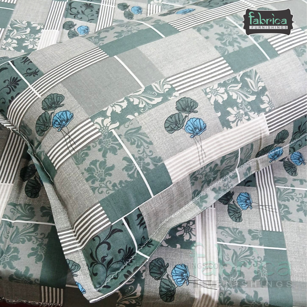 Hosta Pure Cotton Single Bed Sheet