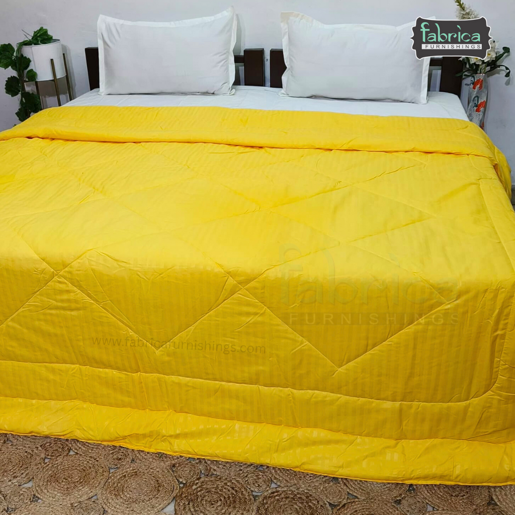 Solid Plain Pure Cotton King Size Reversible Comforter