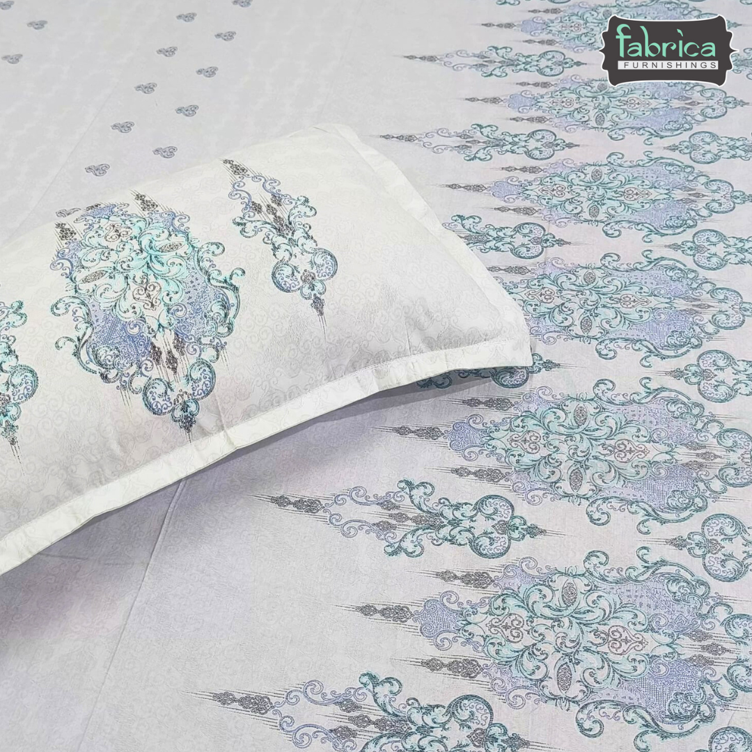 Sengol Super King Size Pure Cotton Printed Bedsheet Set