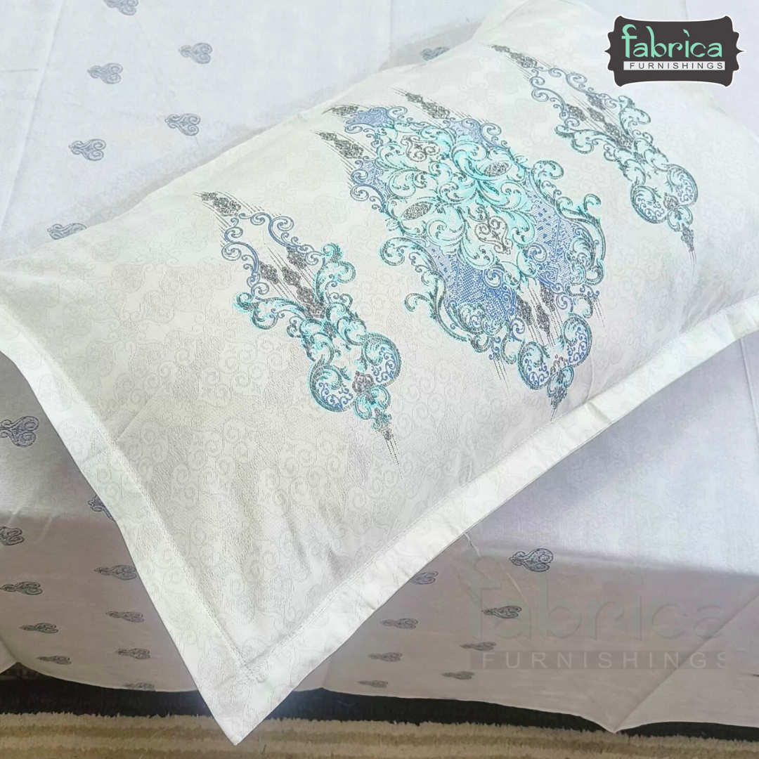 Sengol Super King Size Pure Cotton Printed Bedsheet Set