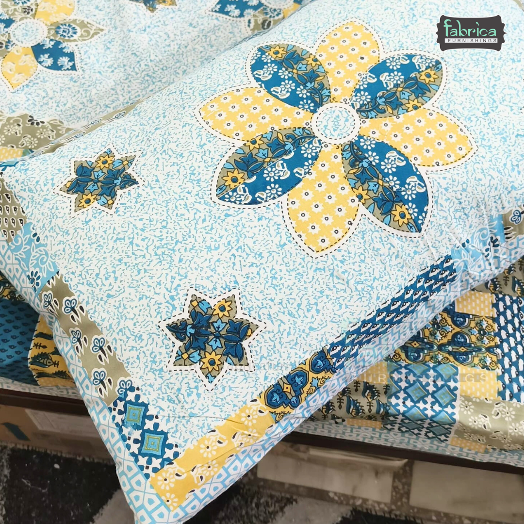 Royal Rajasthani Handblock Print Pure Cotton Double Bed Bed Sheets (90*108 Inch)