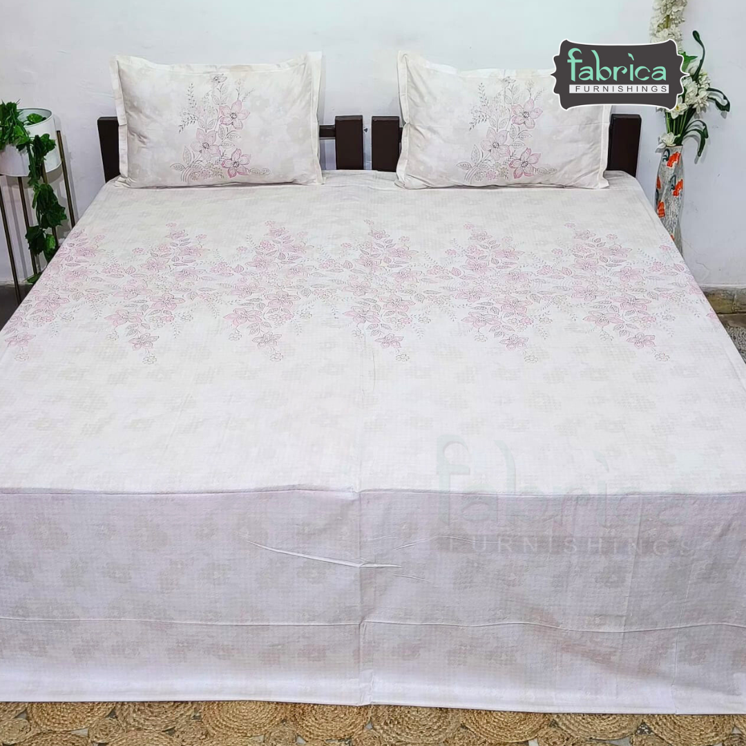 Sengol Super King Size Pure Cotton Printed Bedsheet Set