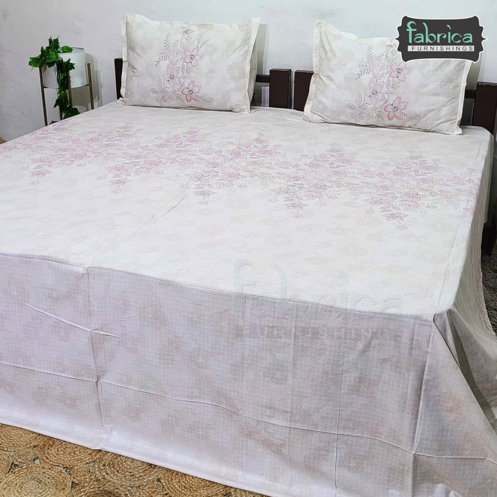 Sengol Super King Size Pure Cotton Printed Bedsheet Set