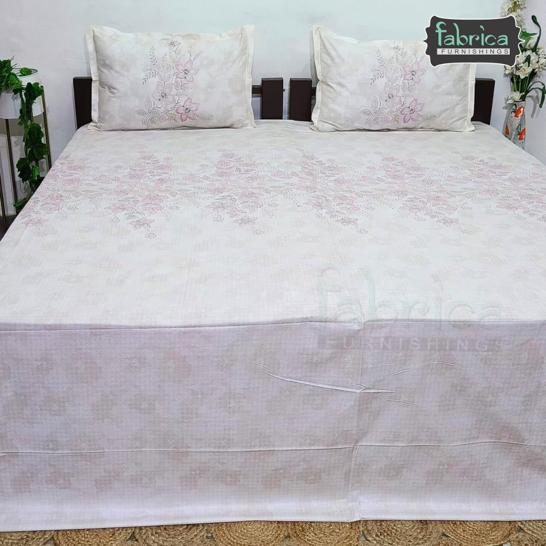 Sengol Super King Size Pure Cotton Printed Bedsheet Set