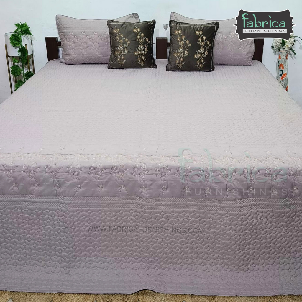 Harvest Embroidered King Size Bedcover set