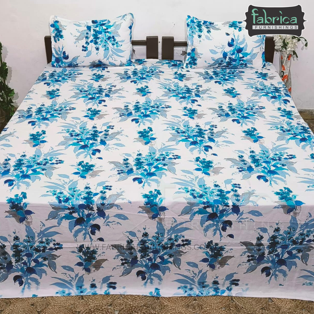 Premium Export Cotton King Size Printed Bedsheet