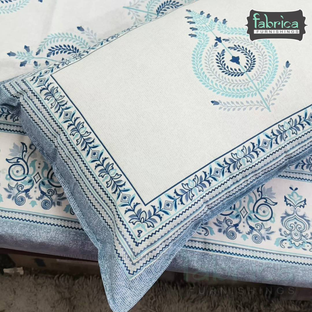 Rangbirangi  Printed Single Bed Pure Cotton Bedsheet Set