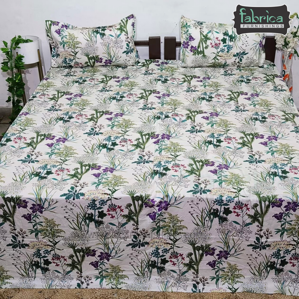 Premium Export Cotton King Size Printed Bedsheet