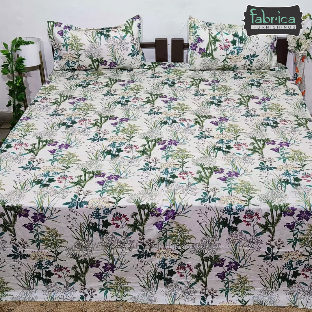 Premium Export Cotton King Size Printed Bedsheet