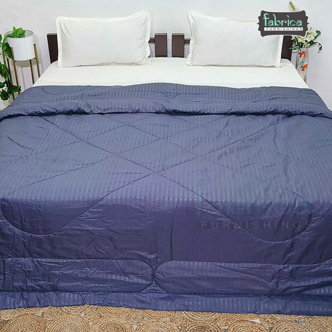 Solid Plain Pure Cotton King Size Reversible Comforter