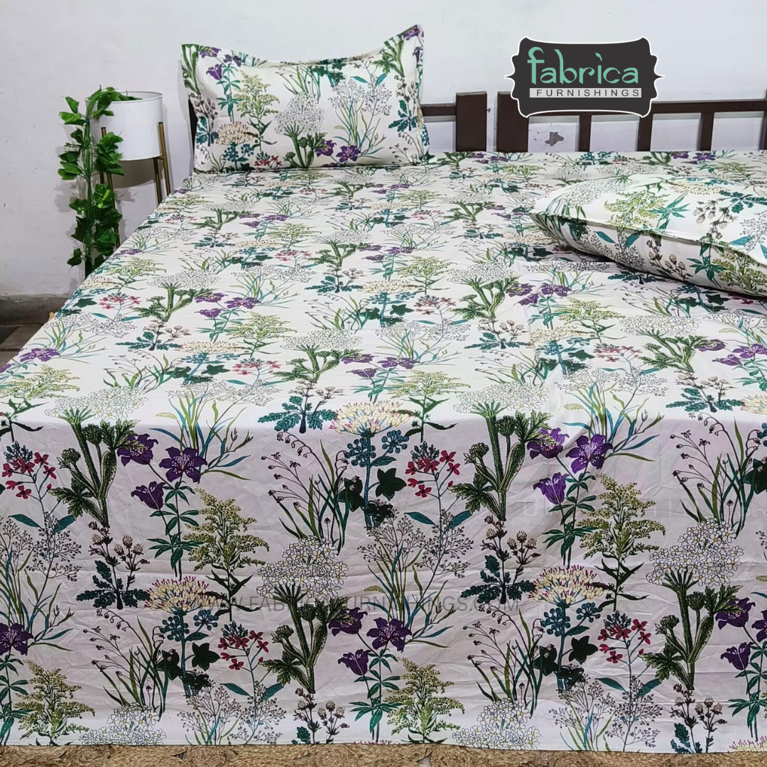 Premium Export Cotton King Size Printed Bedsheet