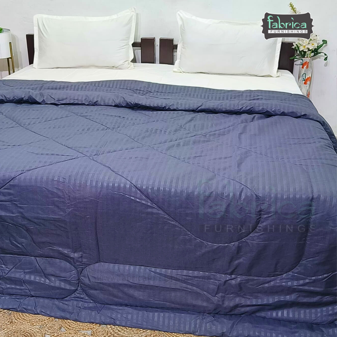 Solid Plain Pure Cotton King Size Reversible Comforter