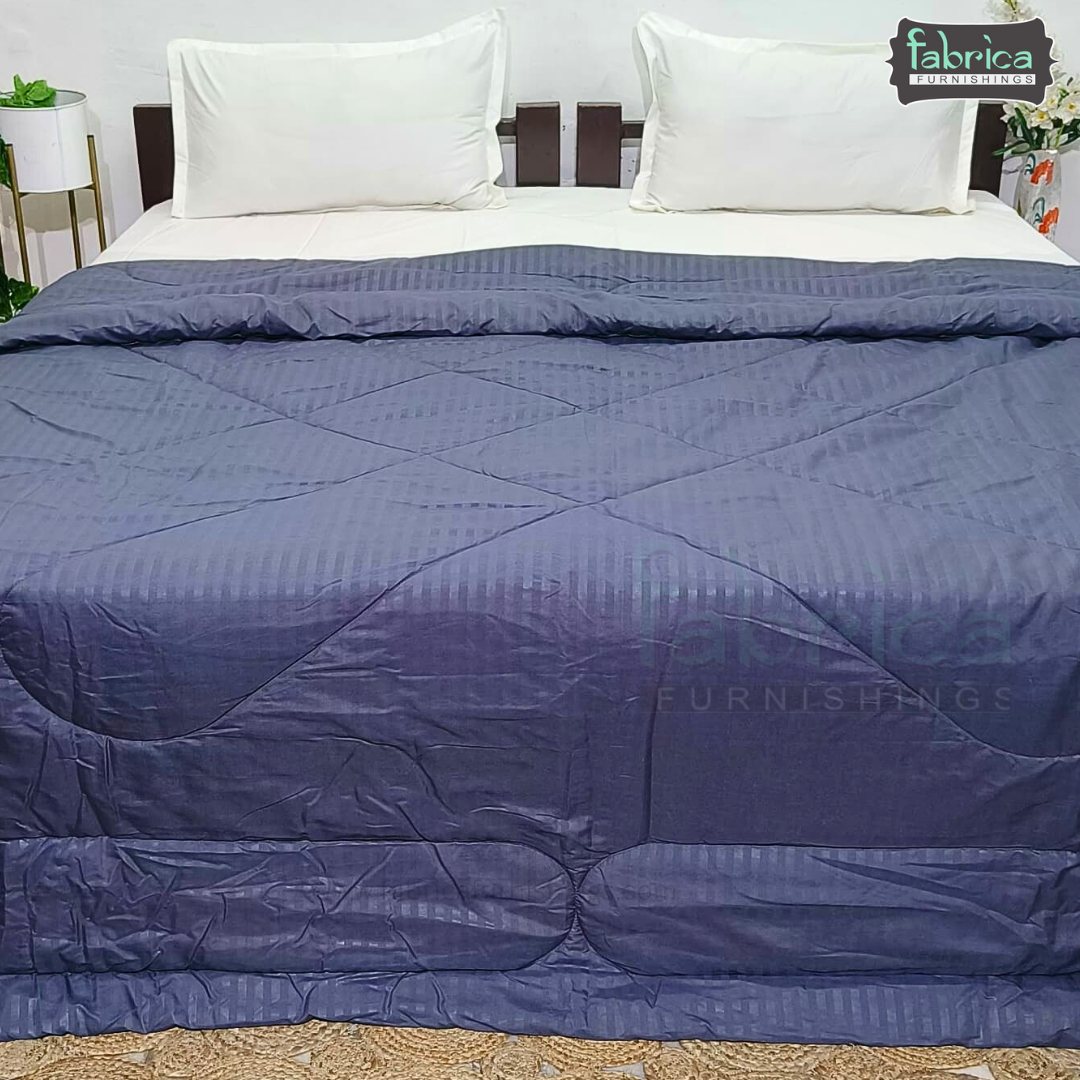Solid Plain Pure Cotton King Size Reversible Comforter