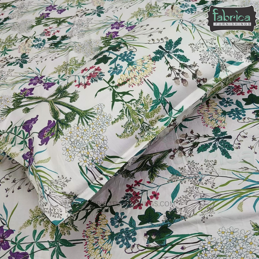 Premium Export Cotton King Size Printed Bedsheet