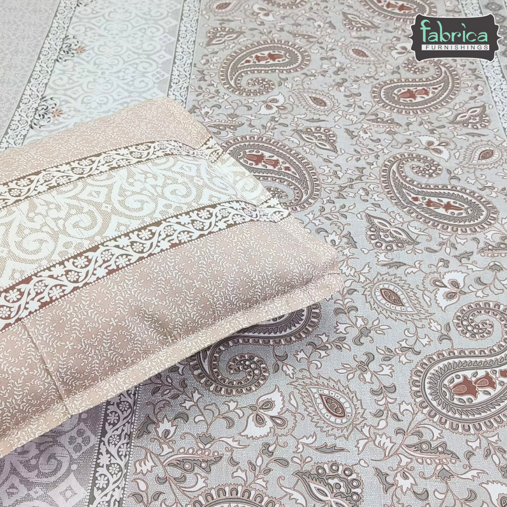 Sengol Super King Size Pure Cotton Printed Bedsheet Set