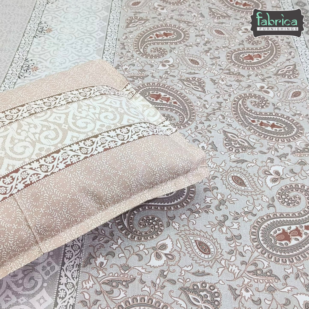 Sengol Super King Size Pure Cotton Printed Bedsheet Set