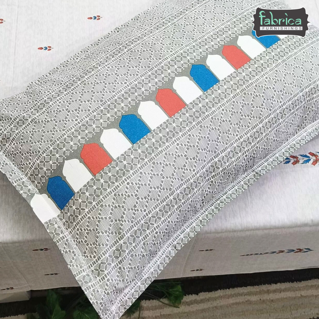 Sengol Super King Size Pure Cotton Printed Bedsheet Set