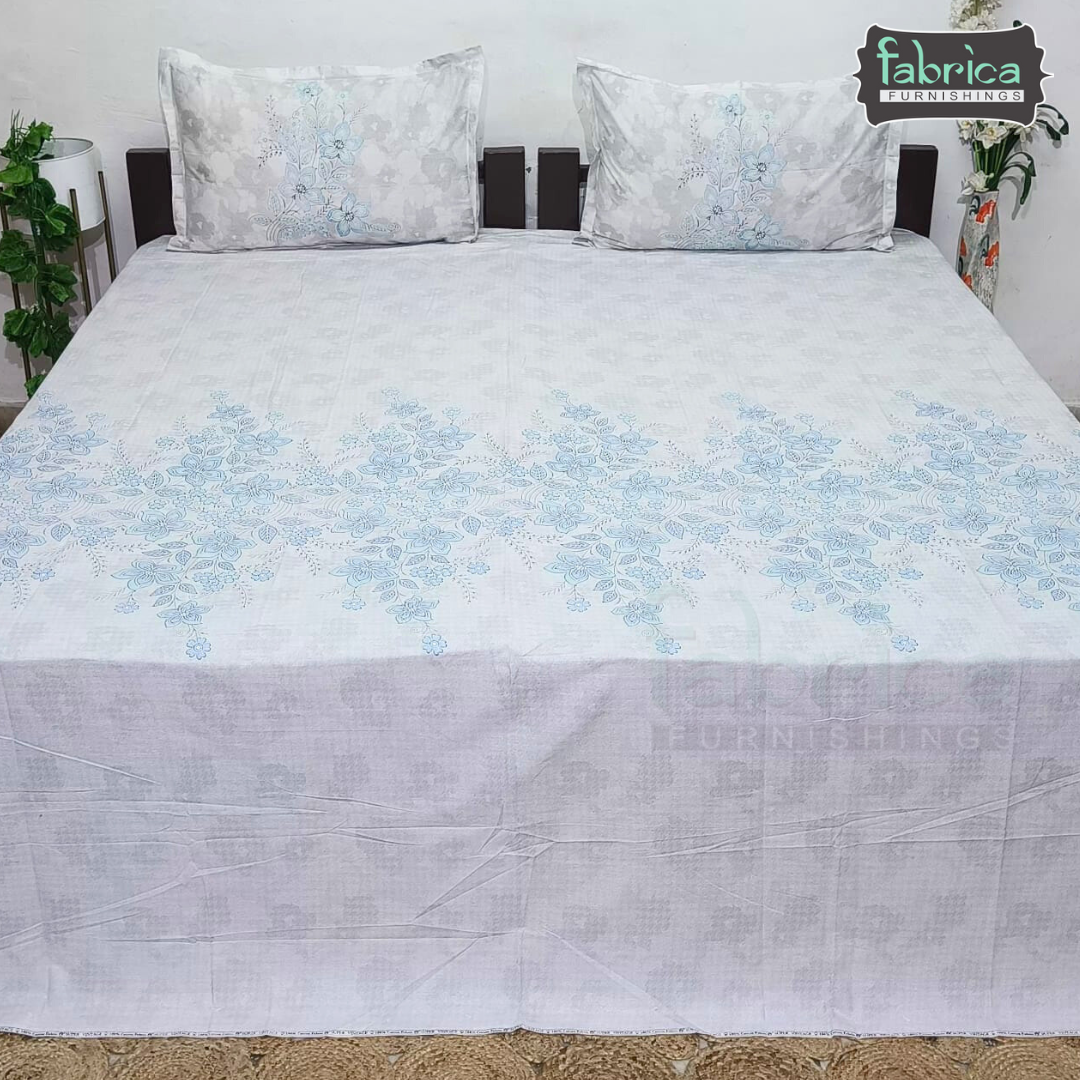 Sengol Super King Size Pure Cotton Printed Bedsheet Set
