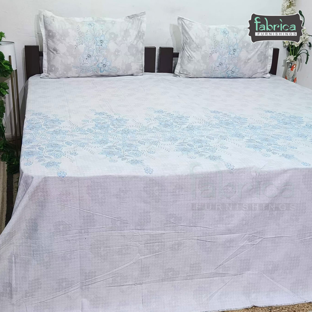 Sengol Super King Size Pure Cotton Printed Bedsheet Set