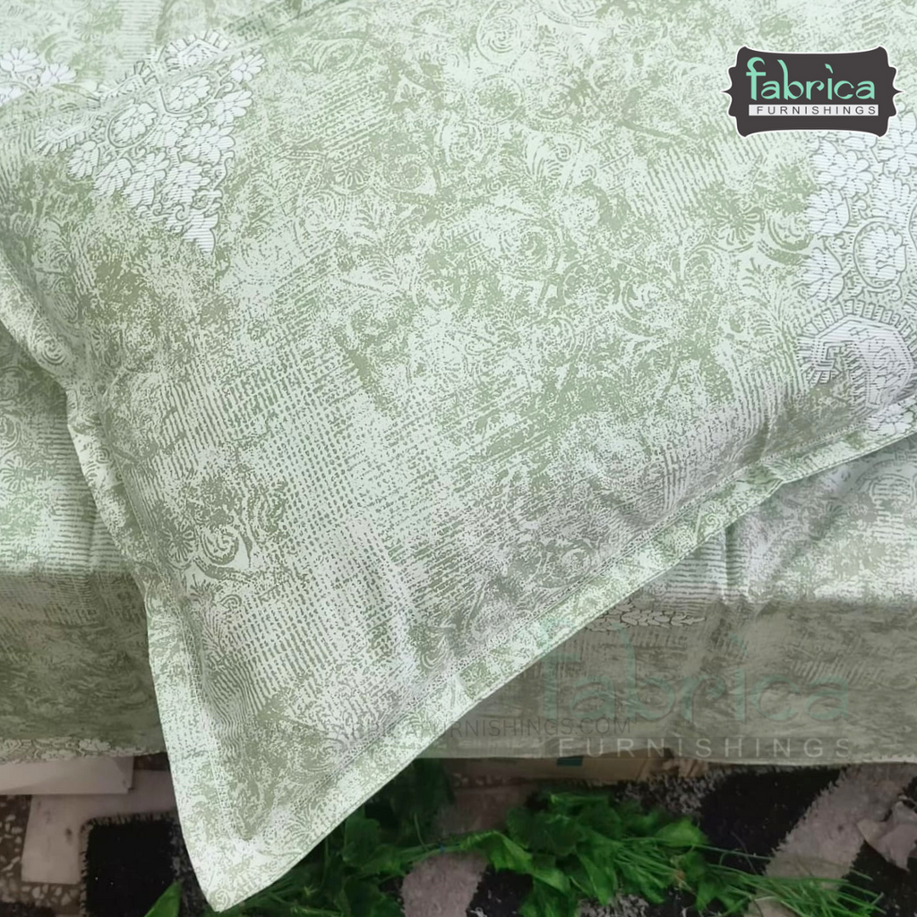 Texture Super King Size Pure Cotton Printed Bedsheet Set