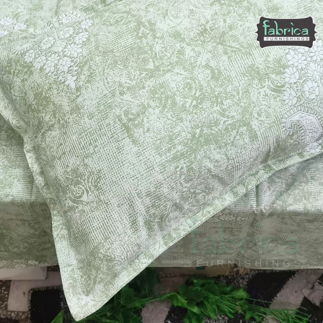 Texture Super King Size Pure Cotton Printed Bedsheet Set