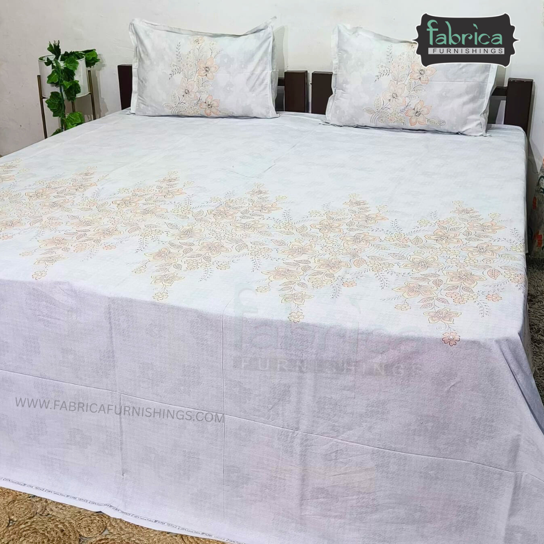 Sengol Super King Size Pure Cotton Printed Bedsheet Set